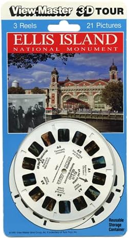 Monumento Nacional de Ellis Island - Viewmaster - 3 Conjunto de carretéis - 21 imagens 3D