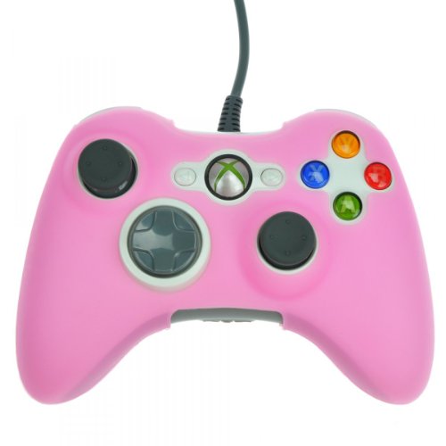 Earlybirdsavings Brand Brand Silicone Skin Case Case Combo para Microsoft Xbox 360 Controller Pink