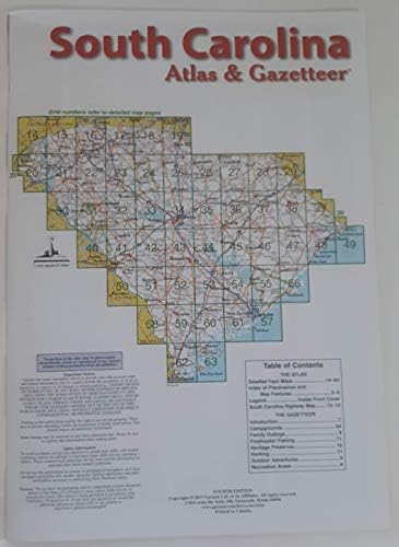 Mapas de papel Garmin Delorme Atlas & Gazetteer- Carolina do Sul