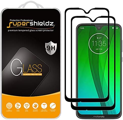 Supershieldz projetado para Motorola Moto G7 Protetor de tela de vidro temperado, anti -arranhão, bolhas sem bolhas