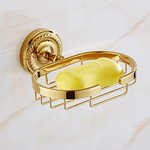 Acessórios para banheiros do banheiro wyfdp Conjunto de hardware de banho dourado papel higiênico portador de