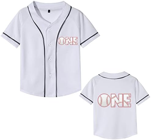 Cabeça de beisebol da criança 1ª camisa de aniversário de menino de menino de menino do ano