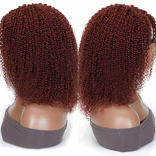 Beleza para sempre sem glúteis auburn marrom 33 cor afro kinky curly Human Human Wig para mulheres, perucas