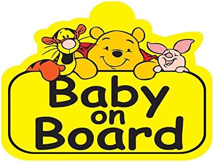 2 PCs Baby a bordo - Urso fofo - adesivo de desenho animado para pára -choques, caminhão, laptop, porta