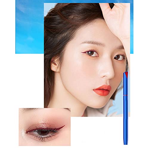 Vefsu Eyeliner líquido maquiagem de olho líquido Novice d'água dura, adequado para cílios vermelhos com bagas