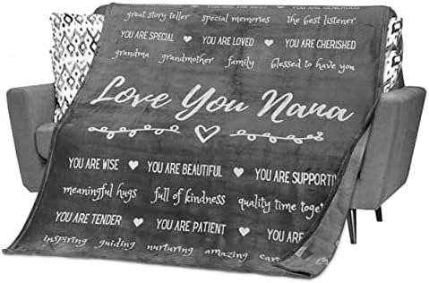 FILO ESTILO NANA Presentes para o Dia das Mães, Nana Blanket, Nana Birthday Gifts de netos, para os melhores