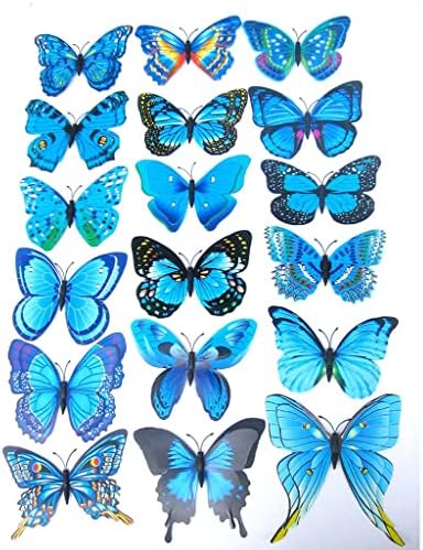 Ｋｌｋｃｍｓ 2x de 12pcs decorativos decorativos de parede de borboleta 3D decalques de arte removíveis para decoração