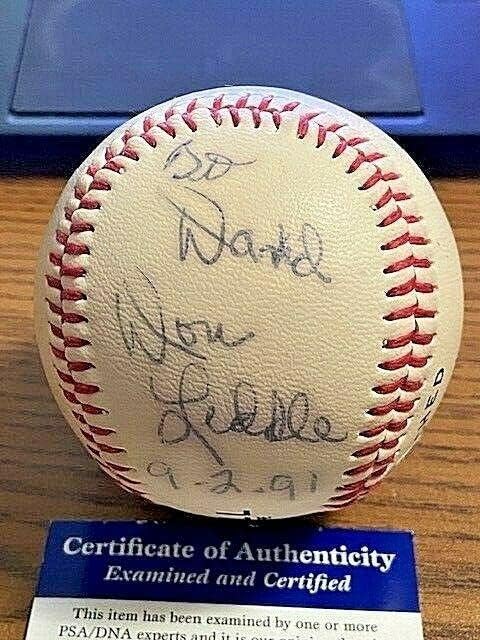Don Liddle 2 assinado beisebol autografado! Giants, Braves, Cardinals! PSA! - bolas de beisebol