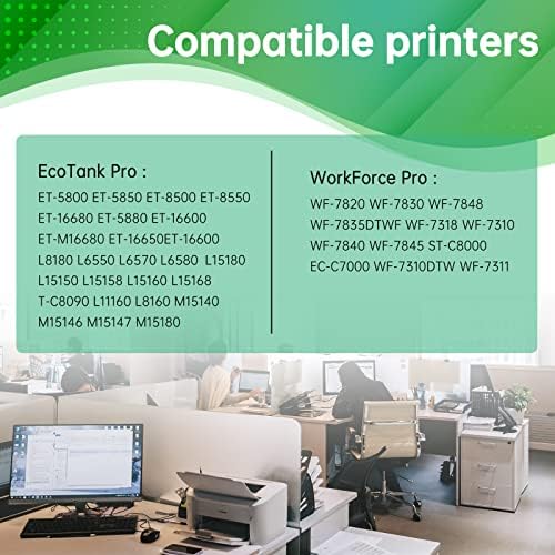 Excecus C9345 Caixa de manutenção de tinta remanufaturada para ECOTANK PRO ET-5880 ET-5850 ET-5800 ET-16600 ET-16650