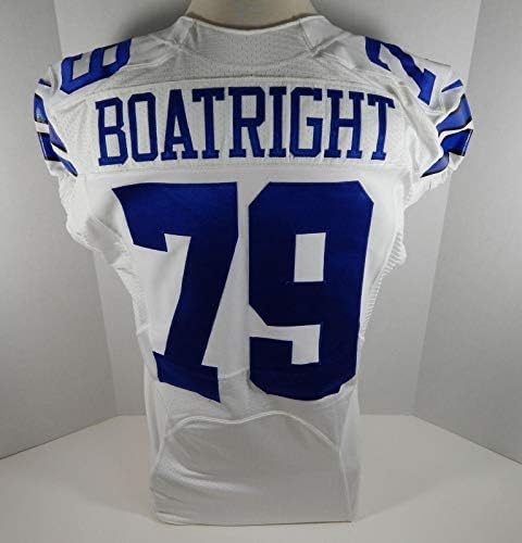 2013 Dallas Cowboys Kenneth Boatright 79 Jogo emitido White Jersey - Jerseys não assinados da NFL usada