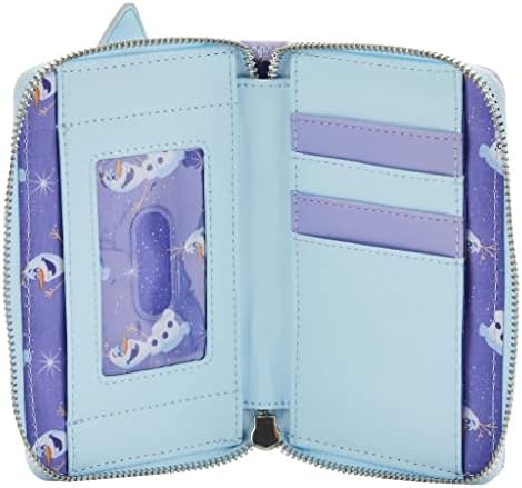 Loungefly Disney Frozen Princess Castle Zip em torno da carteira congelada de um tamanho