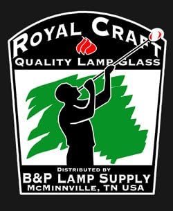 B&P LAMP® 1 1/2 polegada por 8 polegadas Wiena Bulge Style Clear Glass Lamp Chimney para lâmpadas de estilo