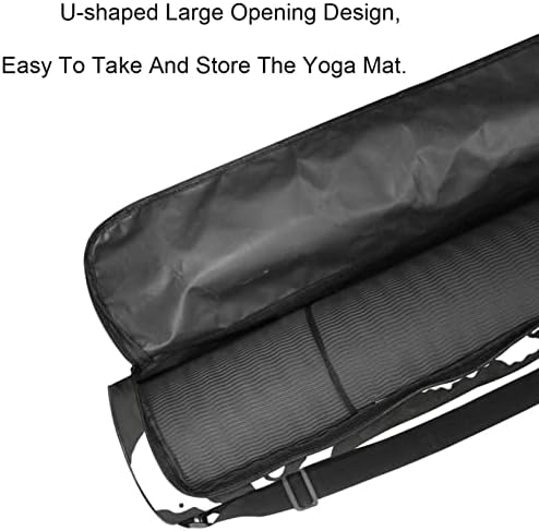 Bolsa de transportadora de tapete de yoga de cavalo -marinho com alça de ombro de ioga bolsa de mato de