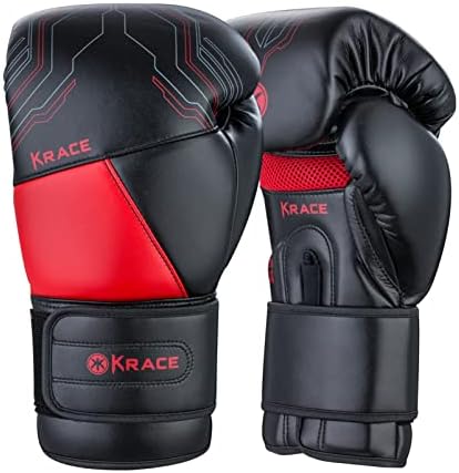 Luvas de boxe de KRACE homens e mulheres brigando e Muay Thai Training Mitt para Kickboxing Pitching