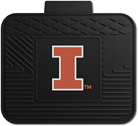 Fanmats 10071 Illinois Illini Back Row Utility Car tapete - 1 peça - 14in. x 17in., All Weather