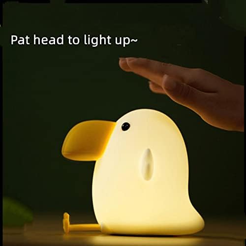 Luz noturna para crianças, crianças brancas quentes adultos lâmpada noturna de pássaro fofo, decoração de quarto