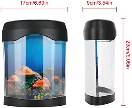 Tytoge Water Aquarium Light, USB Aquarium Light Desk Lumin Mini Fish Tank Humor LED LED COR MONTA