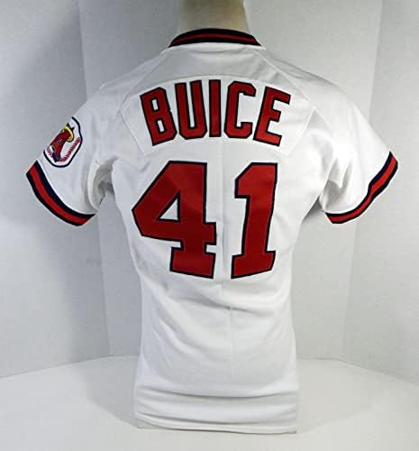 1988 California Angels Dewayne Buice 41 Game usou White Jersey 400 - Jerseys MLB usada