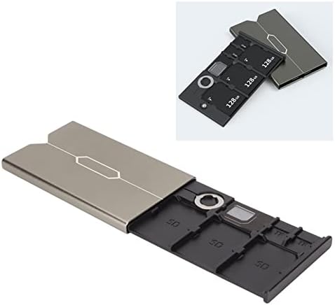 Titular da caixa do cartão sIM de Ashata, suporte para suporte para cartão de alumínio do cartão de memória,