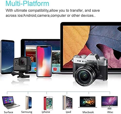Boxwave gadget Smart Compatível com Teslong MS450D39 - AllReader SD Card Reader, MicroSD Card Reader SD