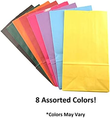 Sacos de papel de produtos Hygloss, pequenas cores brilhantes