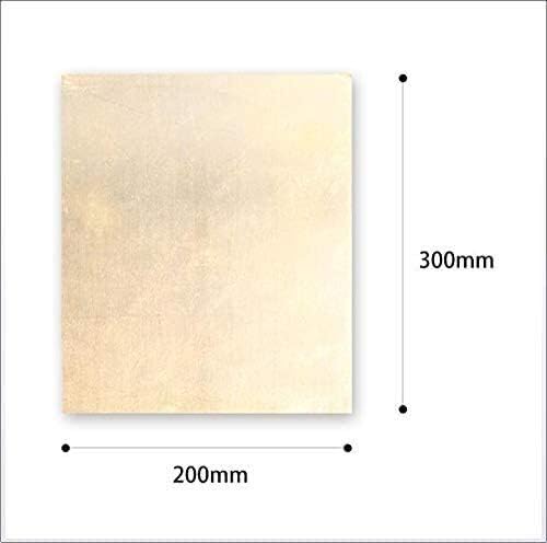 Lucknight Metal Placa de folha fina de folha de papel alumínio de folha de metal de cobre 4 mmx200