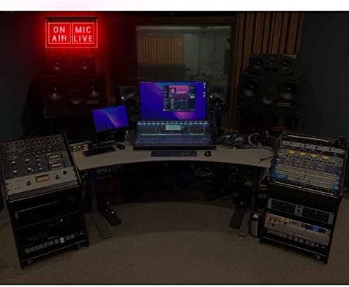 140131 On Air Mic Live Studio Media Audio Room Decor exibir sinal de néon leve LED
