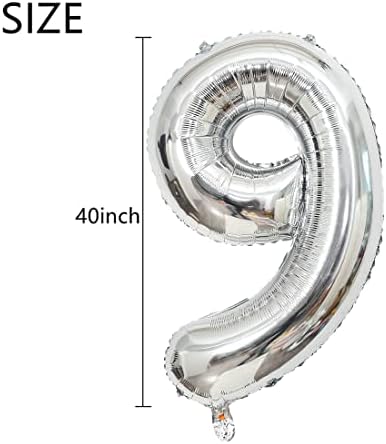 Silver número 49 balões 40 polegadas Balões de papel alumínio