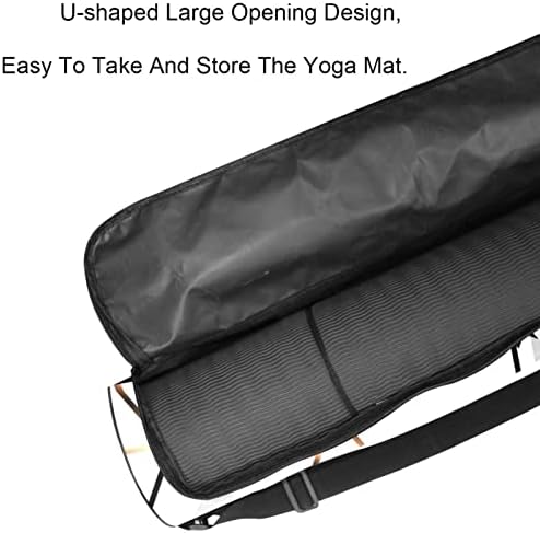 Bolsa de transportadora de tapete de ioga geometria com alça de ombro de saco de ginástica de