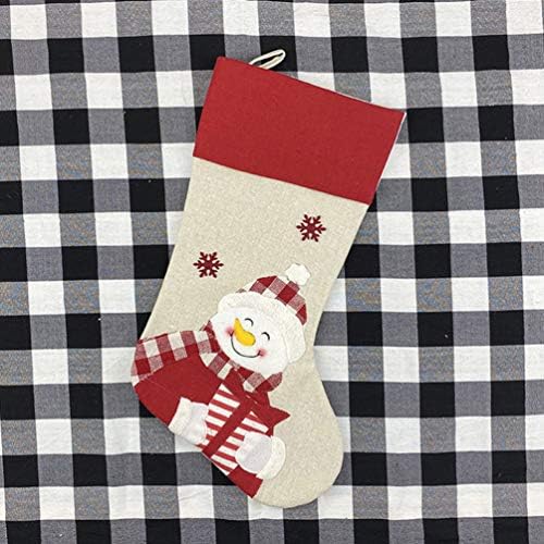 Toyandona Christmas meias de bolsa de presente meias: 2pcs criativo xmas boneco de neve de pinguim de pinguim