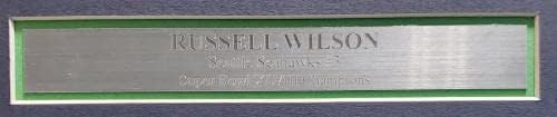 Seattle Seahawks Russell Wilson Ação autografada verde Nike emoldurado Jersey RW Holo Stock 185764