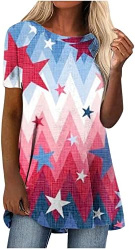 Camiseta de blusa comgeewa para meninas adolescentes verão outono 2023 Crew algodão de algodão