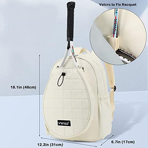 Bolsa de ombro de tênis rejolamente grande bolsa resistente à água para raquete de tênis, piquetes de pickleball,