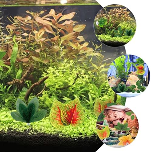 Patkaw betta peixe folha bloco de aquário artificial plantas falsas 3pcs betta bed folhas de folha