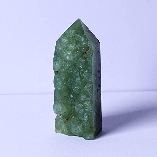 Darev Crystal Wand, pedra natural de cristal, decoração de quartzo poliedro 1pc Torre de cristal de cristal