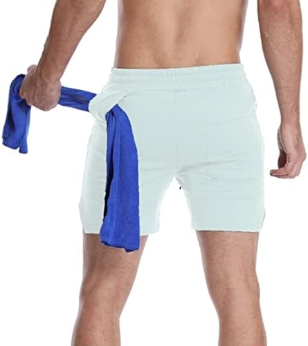 Shorts de carga folgada para homens Men Primavera e Verão Cor sólida Casual Casual Fitness Tie Multi
