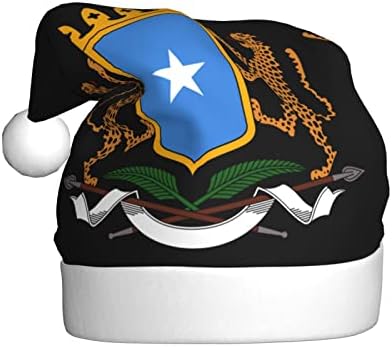 Cxxyjyj Bat de armas da Somália chapéu de natal massans elfo chapéu unissex santa chapéu para chapéus de festa
