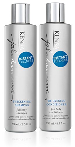 Kenra Platinum Shampoo/Condicionador de espessamento | Fornece nutrição e entrega brilho | Aumenta a espessura