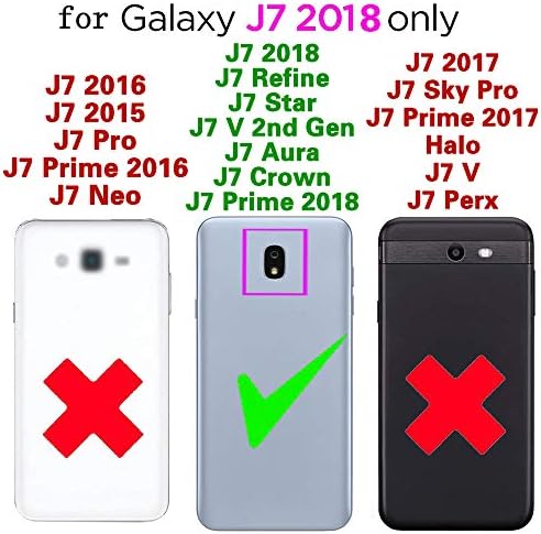 Caixa de telefone para Samsung Galaxy J7 Star J 7 Crown 7J Refine 2018 J7V v 2ª Gen Carteira