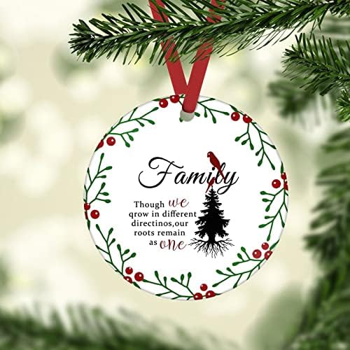 Ornamento de Natal personalizado de Natal 2021 Ornamento da família Christmas Idéia de presente de natal para novos