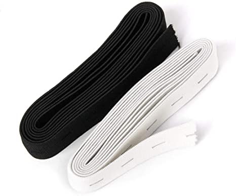 Nirelief 2pcs elástica banda de costura elástica elástica de fita para costura