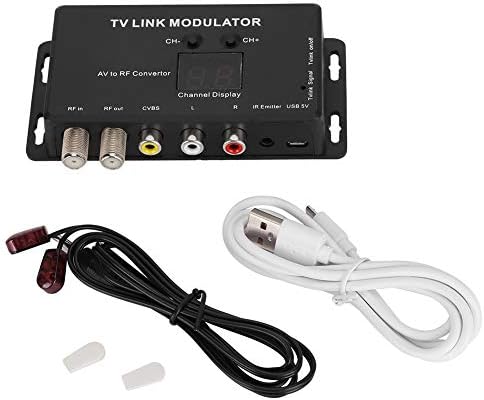 Modulador de TV UHF Modulador de link, compósito universal a/v a RF Coax Modulador Agile RF TV Micro Modulador