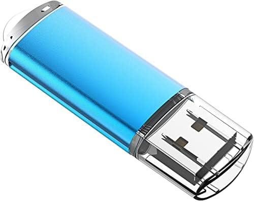 Raoyi 10 pacote 1 GB 1G USB Flash Drive USB 2.0 Memory Stick Bastring Drive Pen Pen Drive Blue