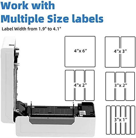 Impressora de etiqueta profissional Zodzi com uma bandeja de etiqueta - impressora de etiqueta de remessa 4x6