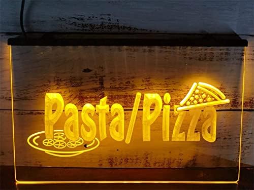DVTel Pizzas Pizzas Slice Pasta Shop Led Néon Sign, Luzes de neon de restaurante de fast food de fast food