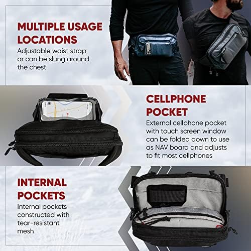 VERTX SOCP Tactical Fanny Pack for oculhed Carry, pacote de cintura multiuso para equipamento tático