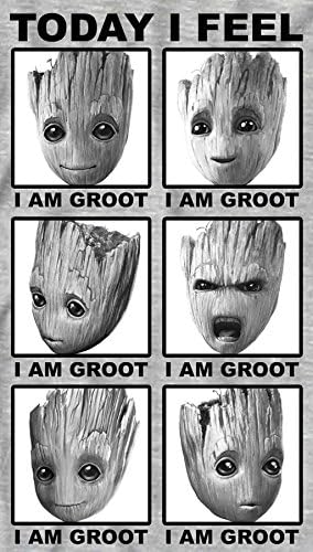 Guardiões da Galáxia da Marvel Men I'm Groot Cute Face