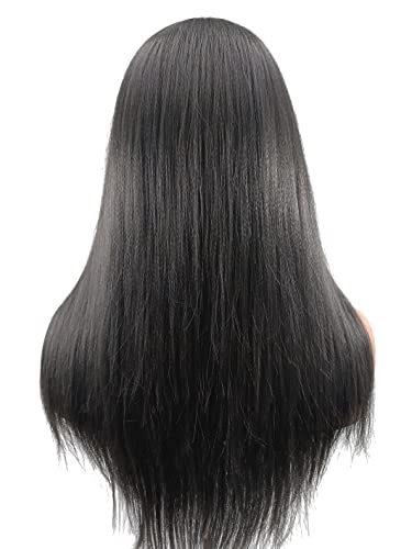 Port & Lotus Black Afro peruca peruca kinky para mulheres negras gluffy yaki staight peruca intermediária