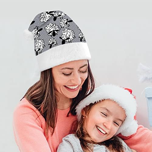 Chapéu de Natal de Christmas de Ovino engraçado para adultos unissex Comfort Classic Xmas Cap para férias