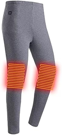 Lcepcy lã grossa alinhada calças aquecidas para homens WINT WARAÇÃO Aquecimento elétrico Calças de calcinha térmica